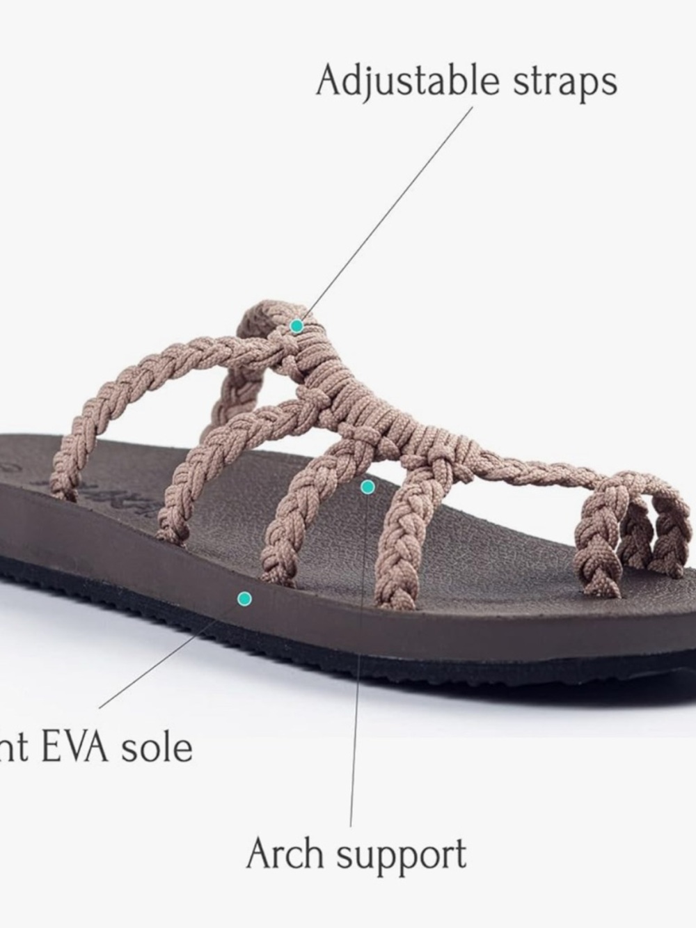 Plaka Relief Flip Flops for Women with Arch Support | Comfy Sandals for Women 8 - Picture 4 of 5